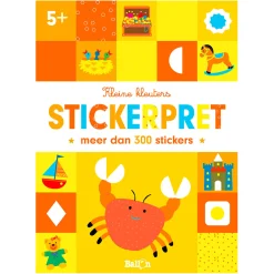 Kleine Kleuters Stickerpret Krab 5+