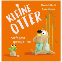 Kleine Otter stopt met de speen