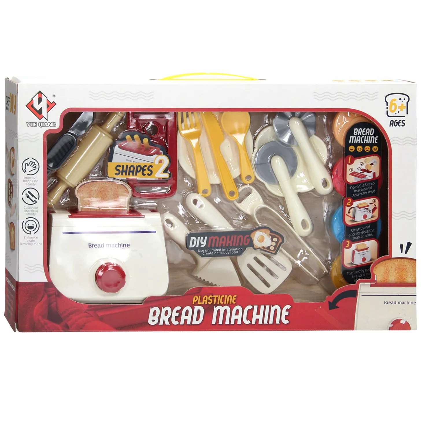 Kleiset Broodrooster met Toebehoren - 4 Kleipotjes