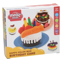 Kleiset Eten Verjaardagstaart - 4 Kleuren Klei