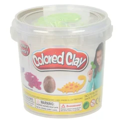 Kleiset in Opbergbox Dino Vormen - 12 Kleuren Klei