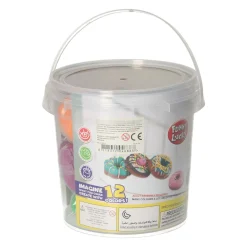 Kleiset in Opbergbox Donuts Maken - 12 Kleuren Klei