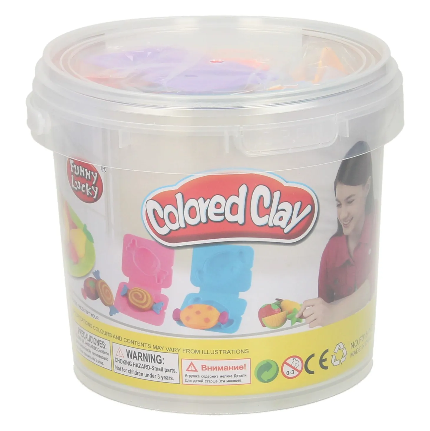 Kleiset in Opbergbox Fruit - 24 Kleuren Klei