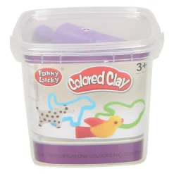 Kleiset in Opbergbox met Uitsteek Dierenvormen - 3 Kleuren Klei