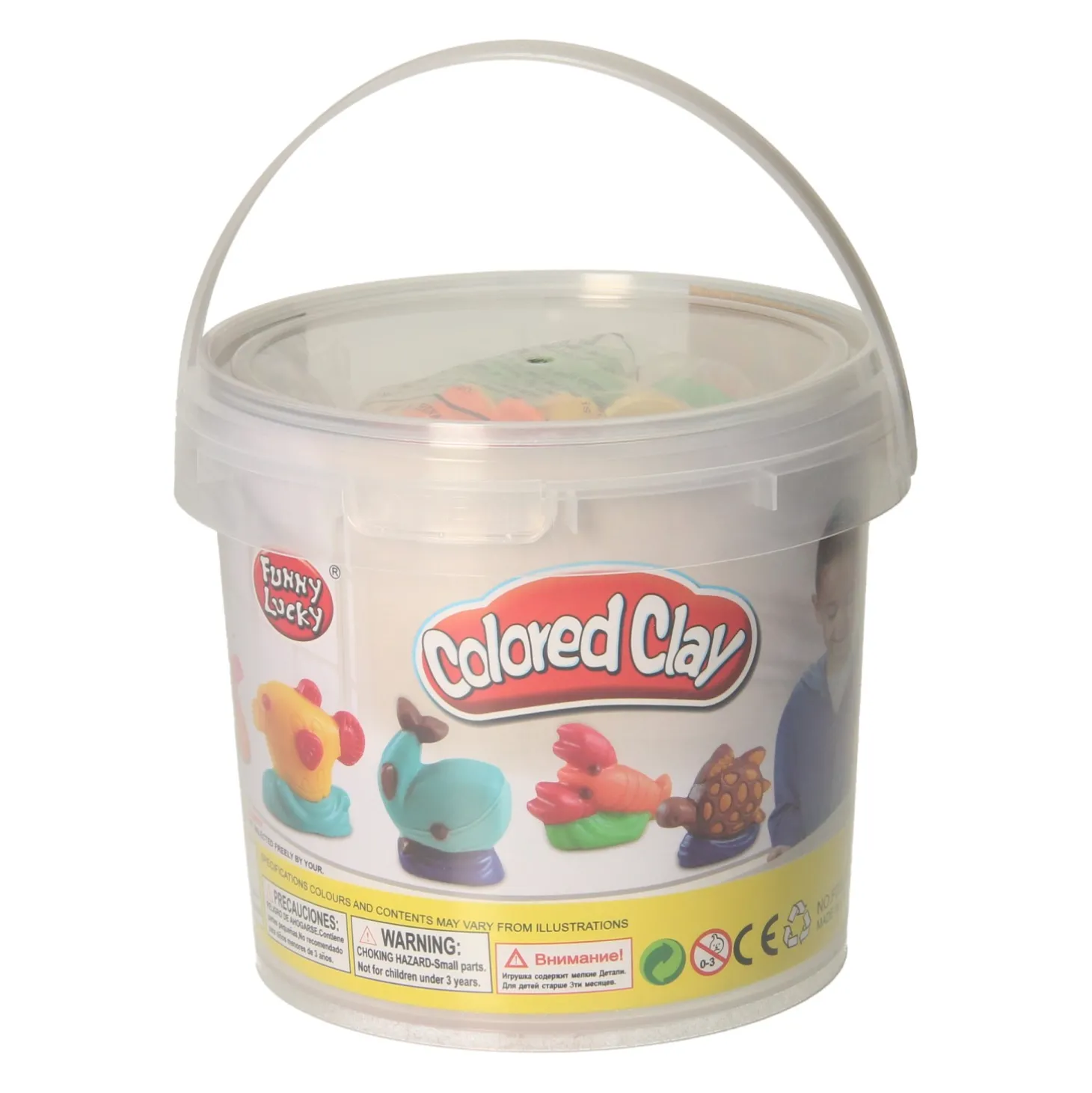 Kleiset in Opbergbox Oceaan Dieren - 24 Kleuren Klei