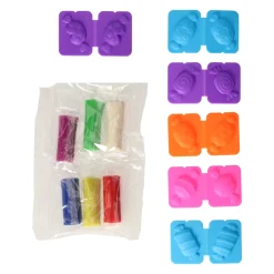 Kleiset in Opbergbox Snoepjes Maken - 6 Kleuren Klei