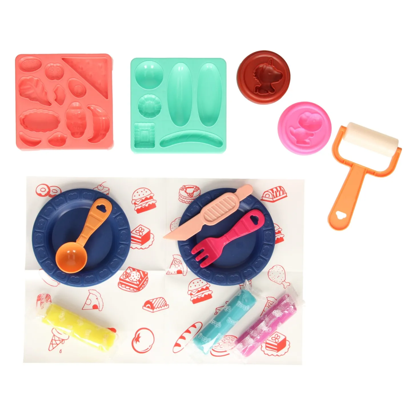 Kleiset Luxe Lunch - 5 Kleuren Klei