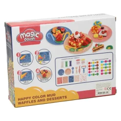 Kleiset Wafels, Lekkernijen - 5 Kleuren Klei