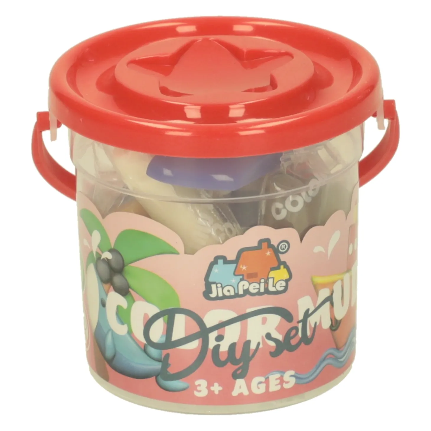 Kleisetje in Ton - 9 Kleuren Klei - 13dlg.