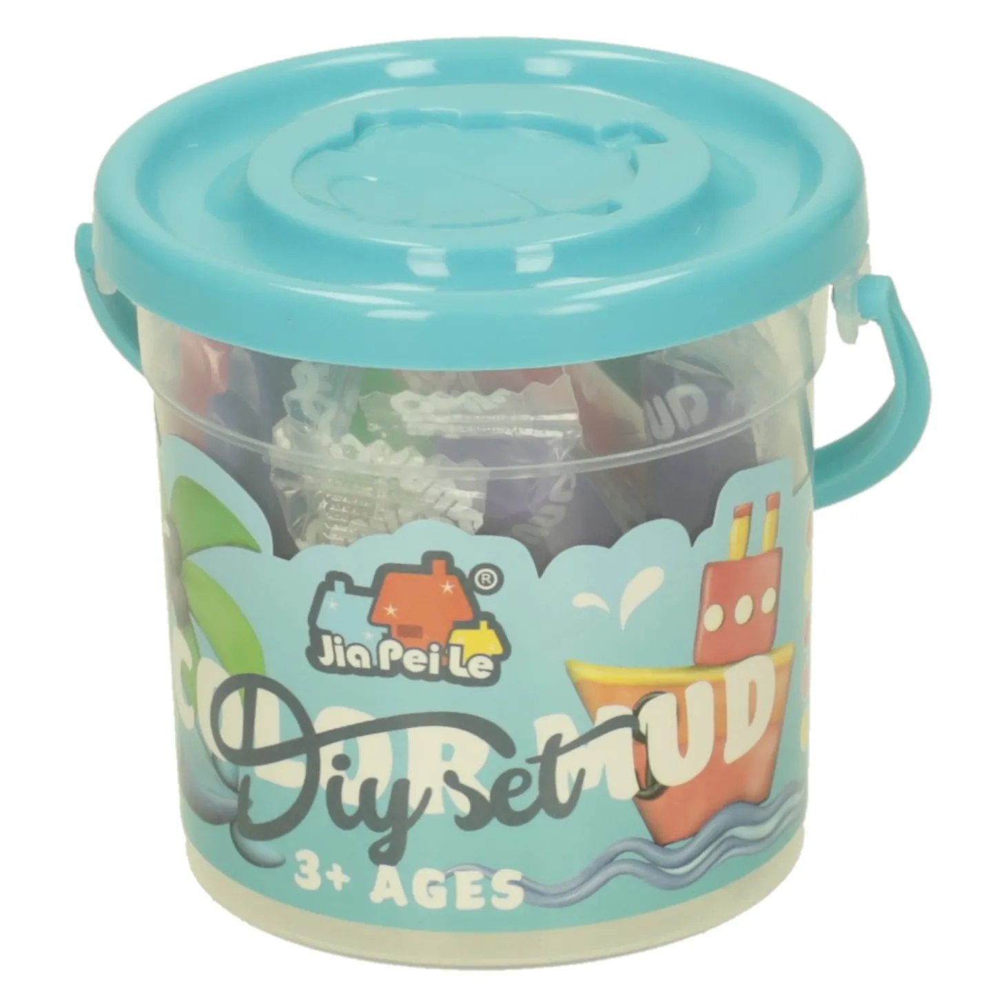 Kleisetje in Ton - 9 Kleuren Klei - 13dlg.