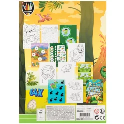 Kleur- en Activiteitenboek Dino, 64pag.