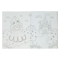 Kleur- en Stickerboek Fantasie Wereld