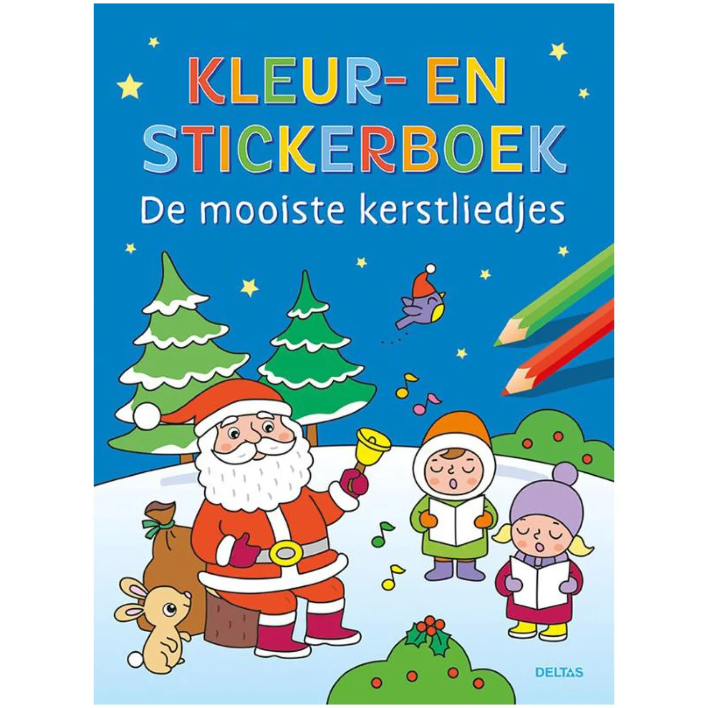 Kleur- en Stickerboek kerstliedjes