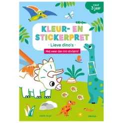 Kleur- en Stickerpret - Lieve Dino's