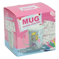 Kleur je eigen Beker Prinsessen Zeemeerminnen Eenhoorns - incl 6 stiften