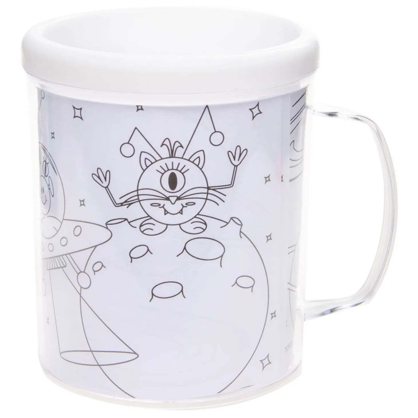 Kleur je eigen Beker Space