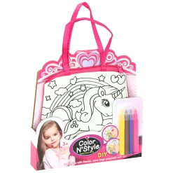 Kleur je eigen Eenhoorntasje