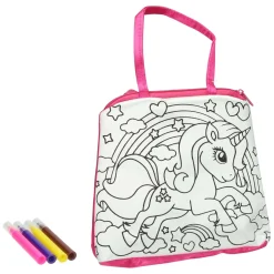 Kleur je eigen Eenhoorntasje