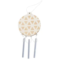 Kleur je eigen Houten Kerstbal met Klankstaafjes