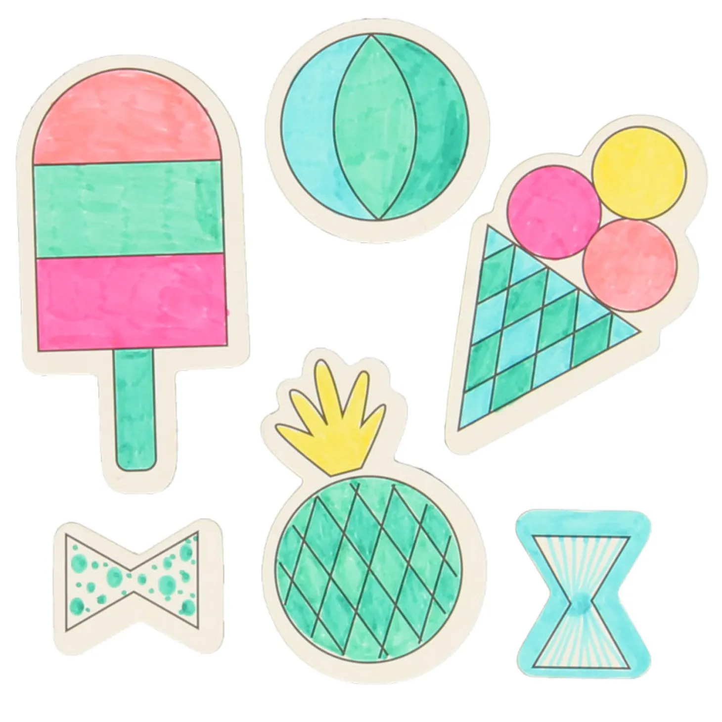 Kleur je eigen Magneten - Zomer