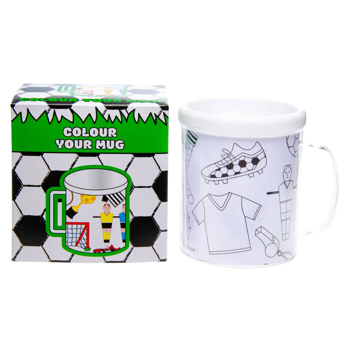 Kleur je eigen Mok Voetbal