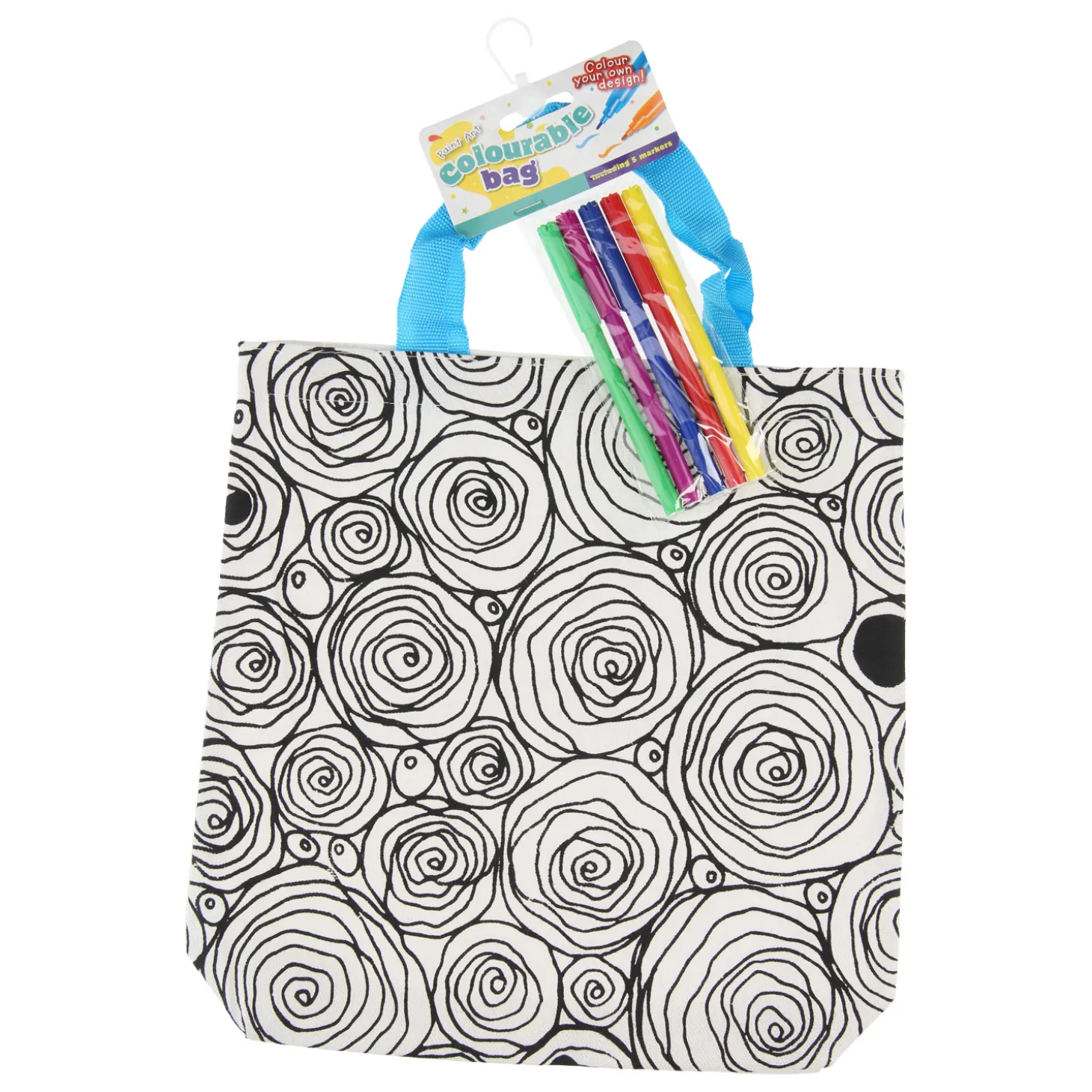 Kleur je eigen Tas - Mandala/Rozen
