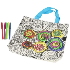 Kleur je eigen Tas - Mandala/Rozen