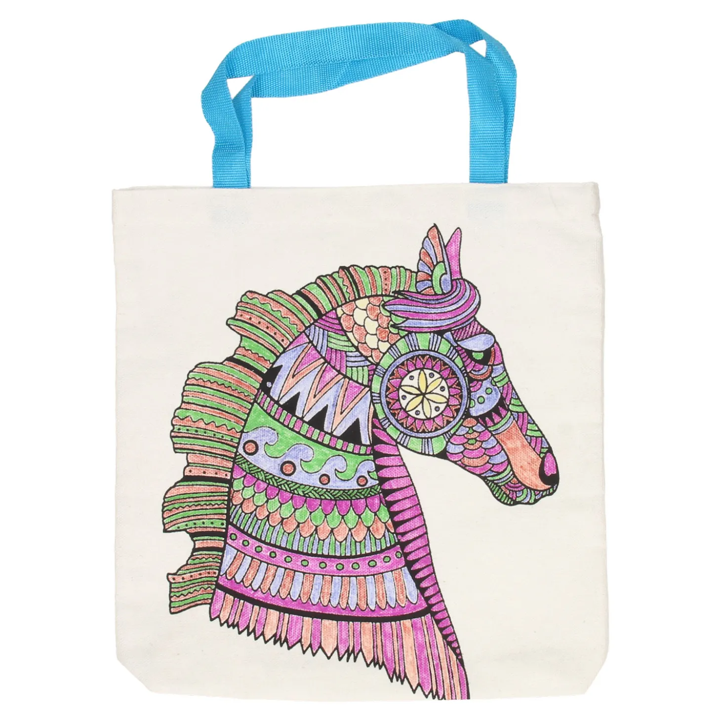 Kleur je eigen Tas - Vlinder / Paard