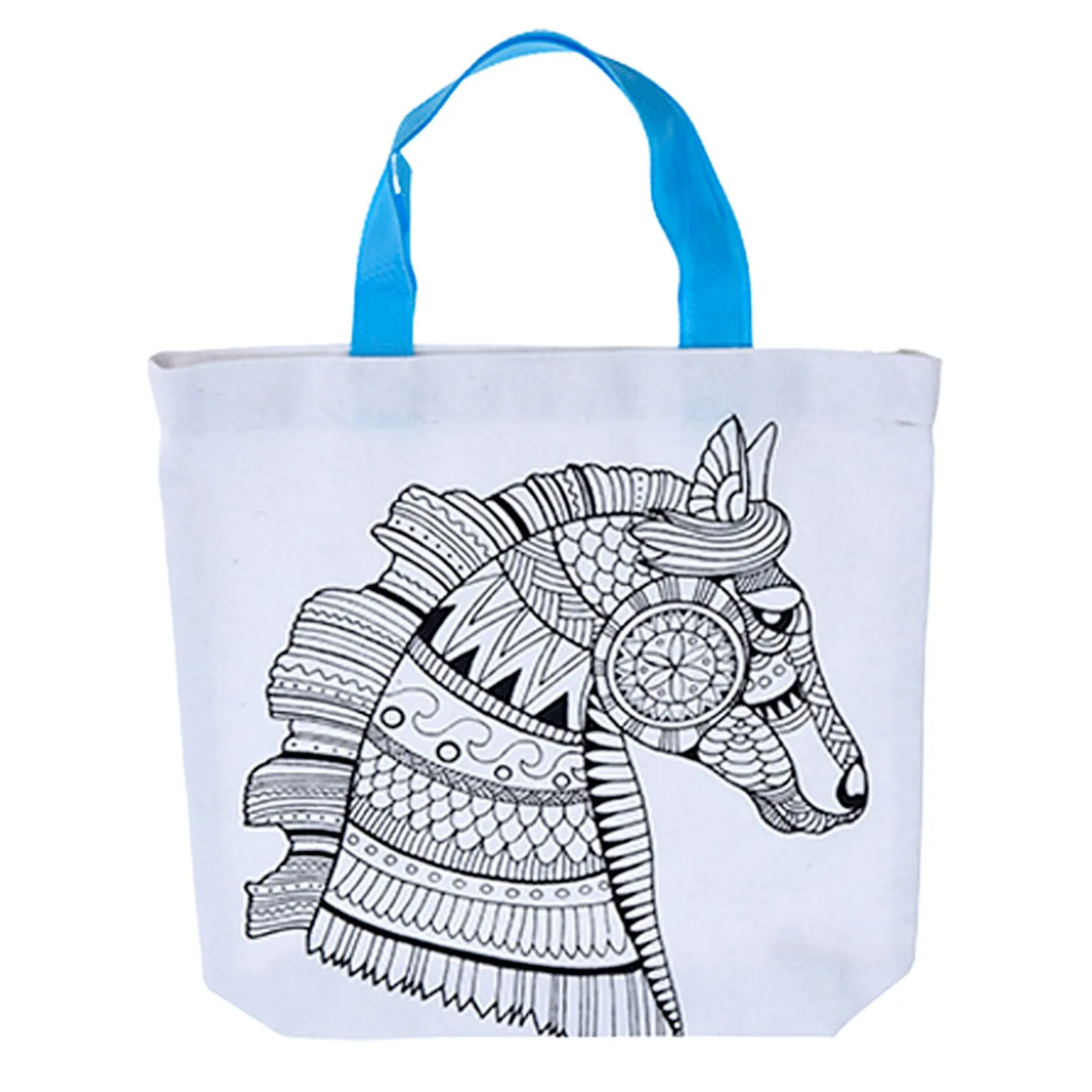 Kleur je eigen Tas - Vlinder / Paard