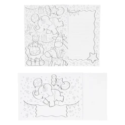 Kleur je eigen Uitnodigingskaarten met Envelop, 12st