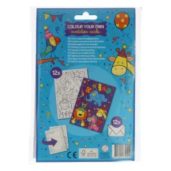 Kleur je eigen Uitnodigingskaarten met Envelop, 12st