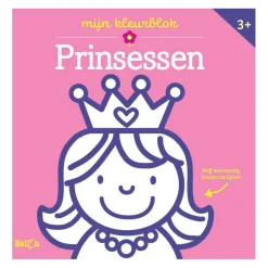 Kleurblok Junior - Prinsessen Dikke Lijnen 3+