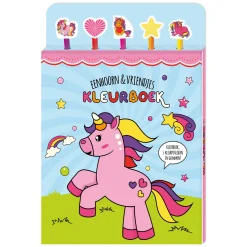 Kleurboek met Kleurpotloden - Eenhoorn & vriendjes