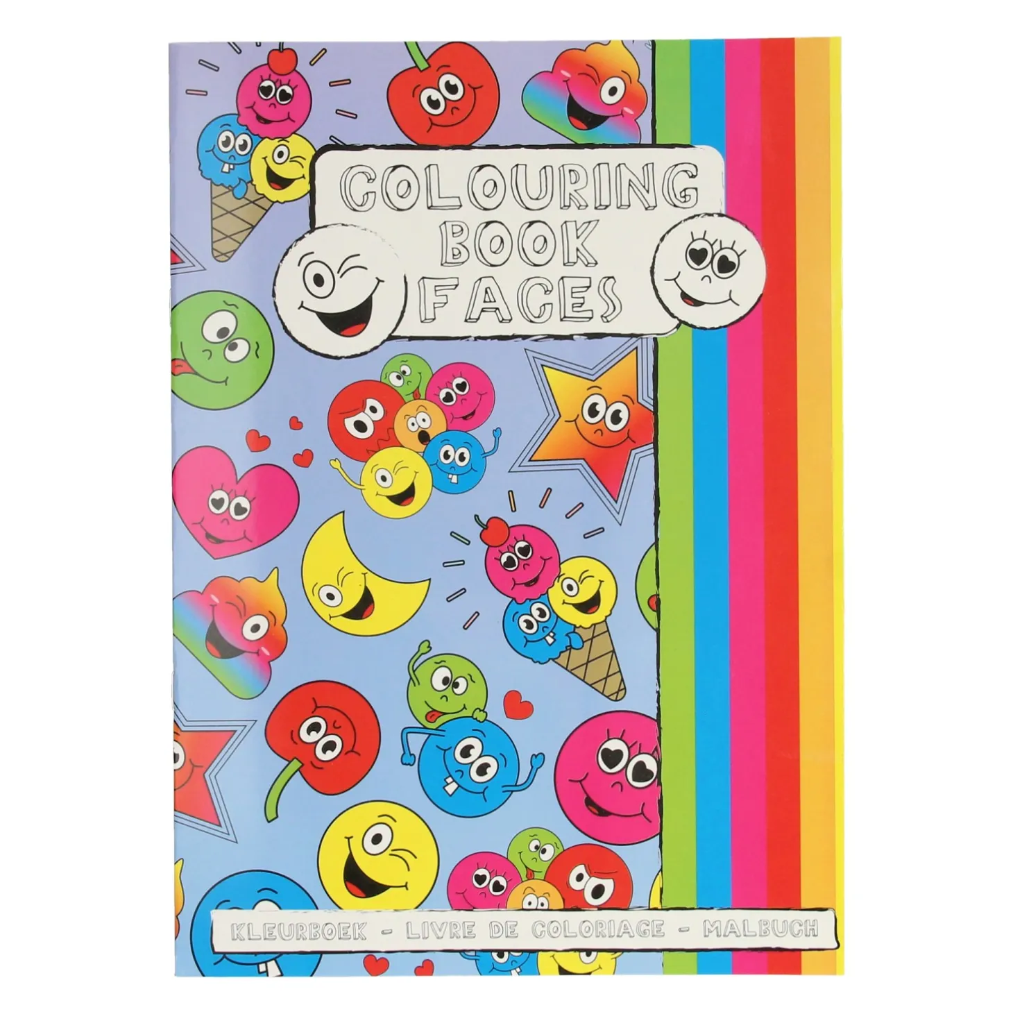 Kleurboek met Stickervel Lachgezicht