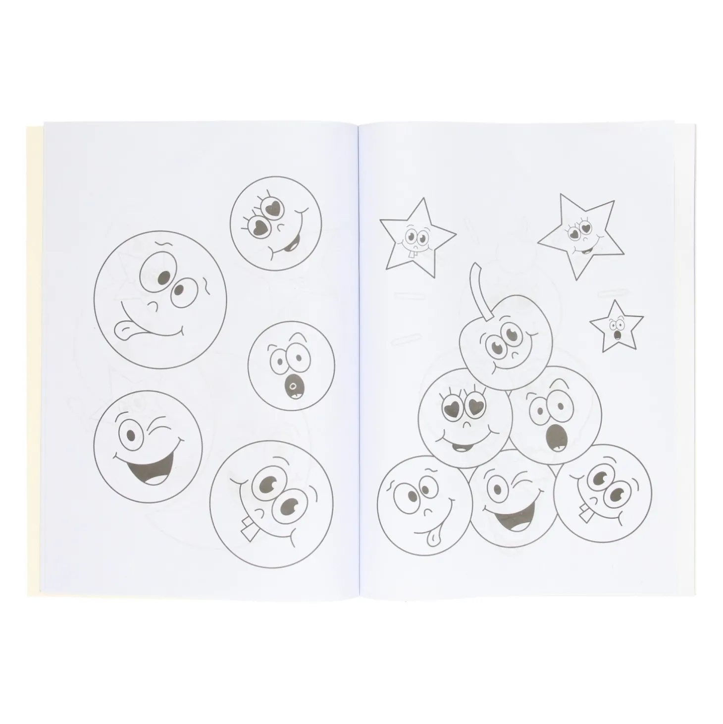 Kleurboek met Stickervel Lachgezicht