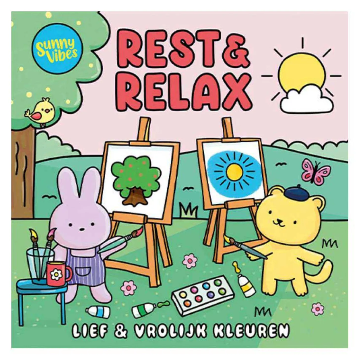 Kleurboek Sunny vibes - Rest & relax
