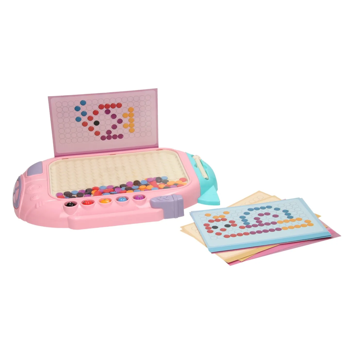 Kleuren Buttons Spel met Magnetische Pen Roze