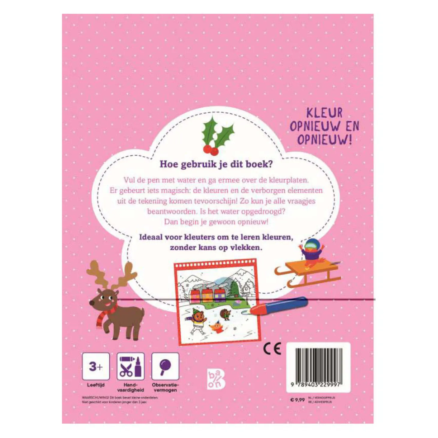 Kleuren met water - Winter