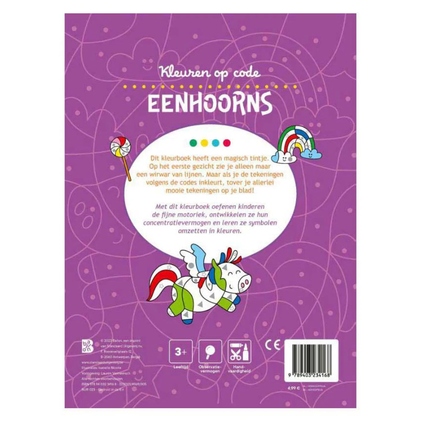 Kleuren op Code - Eenhoorns 3+