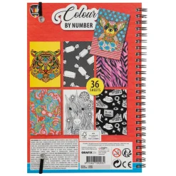 Kleuren op Nummer Kleurboek met Kleurpotloden.