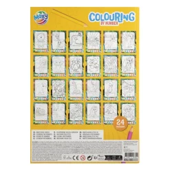 Kleuren op Nummer met 6 Kleurpotloden