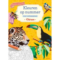 Kleuren op nummer voor volwassenen - Dieren