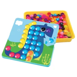 Kleurenbuttons met Opbergbox Geel, 55dlg.