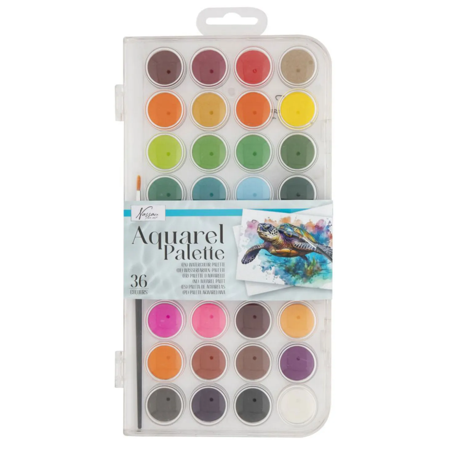 Kleurenpallet Aquarel, 36 Kleuren