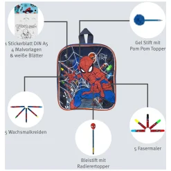 Kleurenset Spiderman in Rugzak