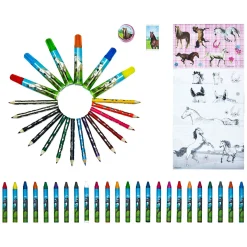 Kleurkoffer Paarden, 51dlg.
