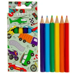 Kleurpotloden Voertuigen, 6st.