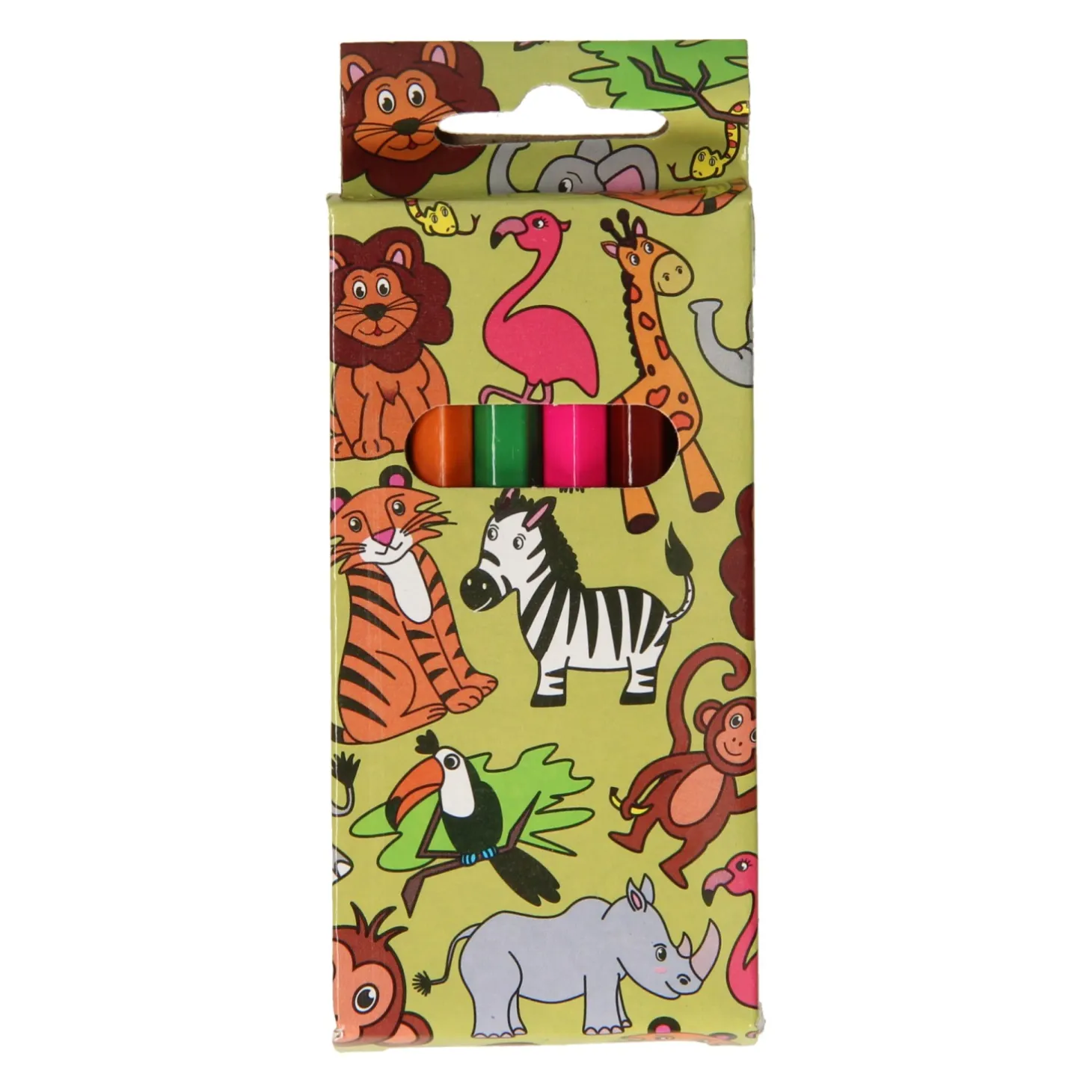 Kleurpotloden Wilde Dieren, 6st.