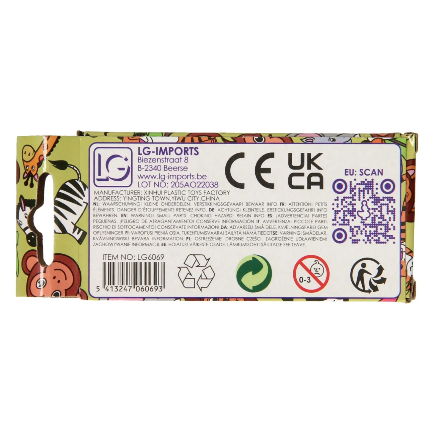 Kleurpotloden Wilde Dieren, 6st.