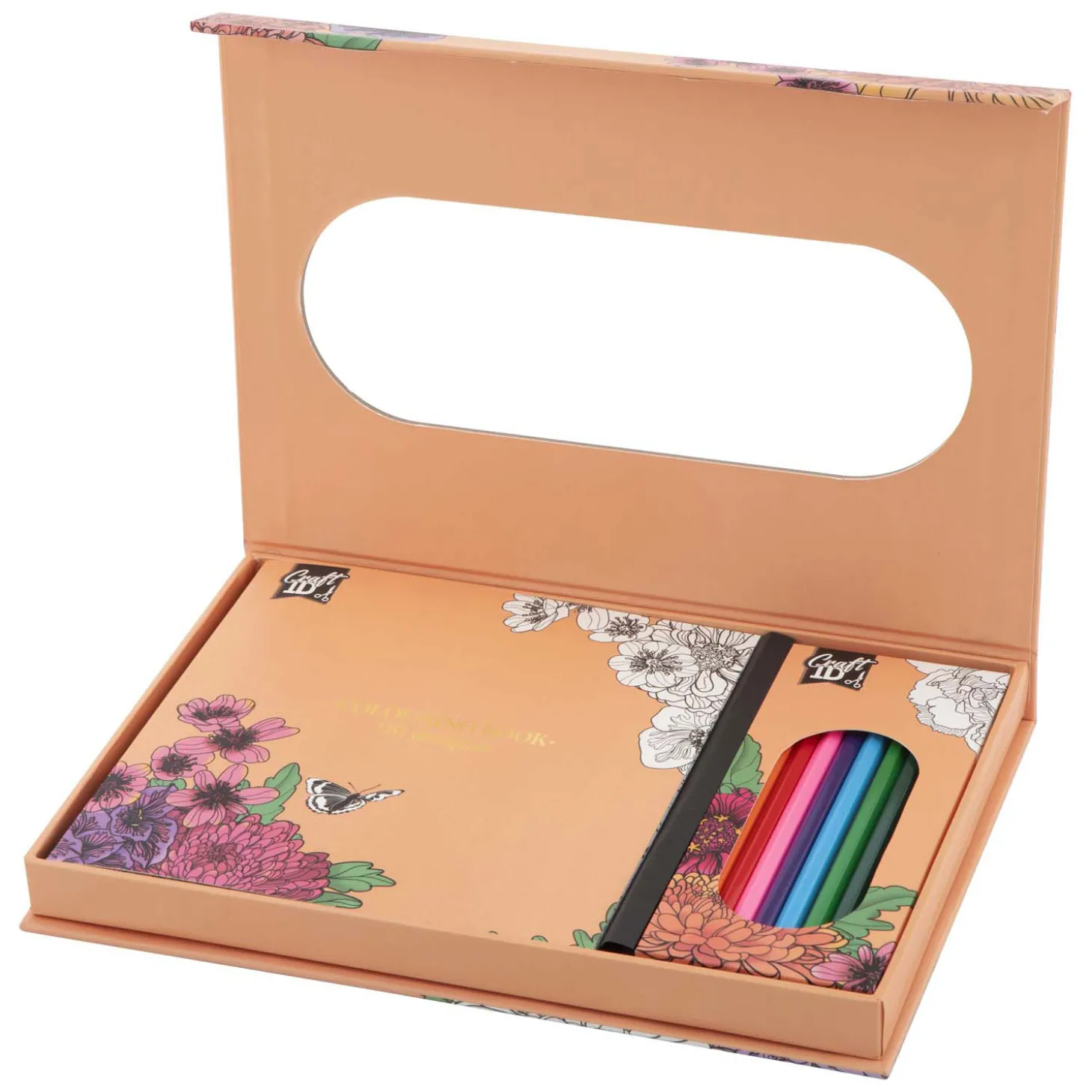 Kleurset Bloemen met 10 Kleurpotloden